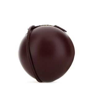 Alaia Women Burgundy Leather Crossbody Bag